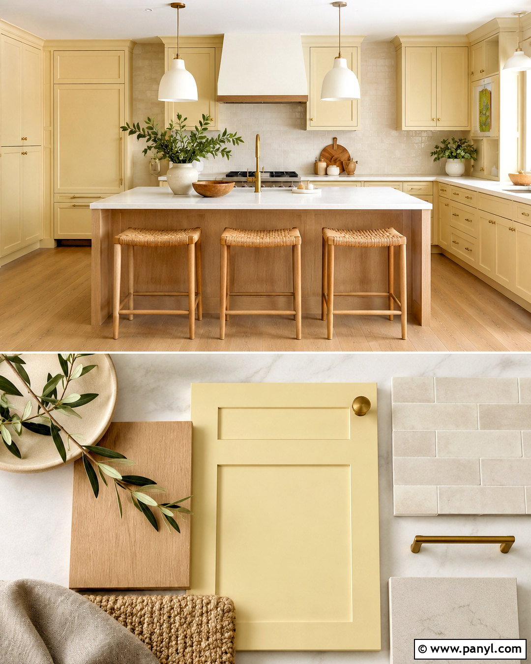 Pale Yellow And Light Oak Kitchen - 20 pale yellow color palette ideas