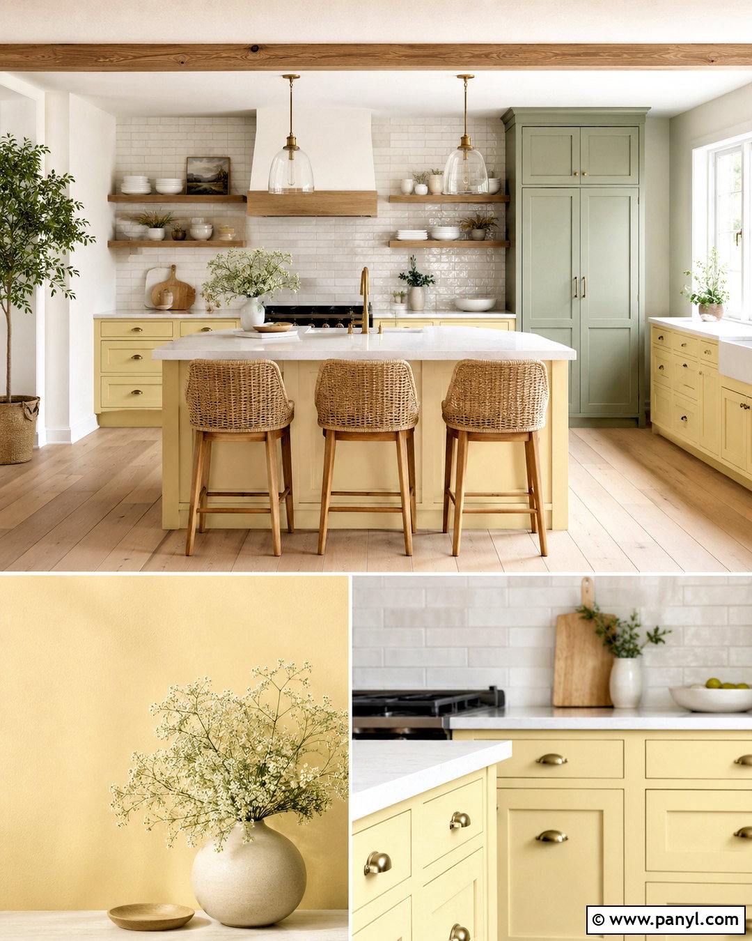 Pale Yellow And Sage Green Kitchen - 20 pale yellow color palette ideas