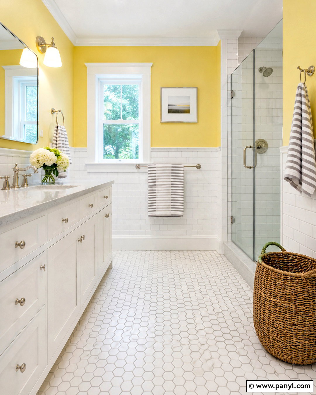 Pale Yellow And White Bathroom - 20 Yellow Bathroom Colors