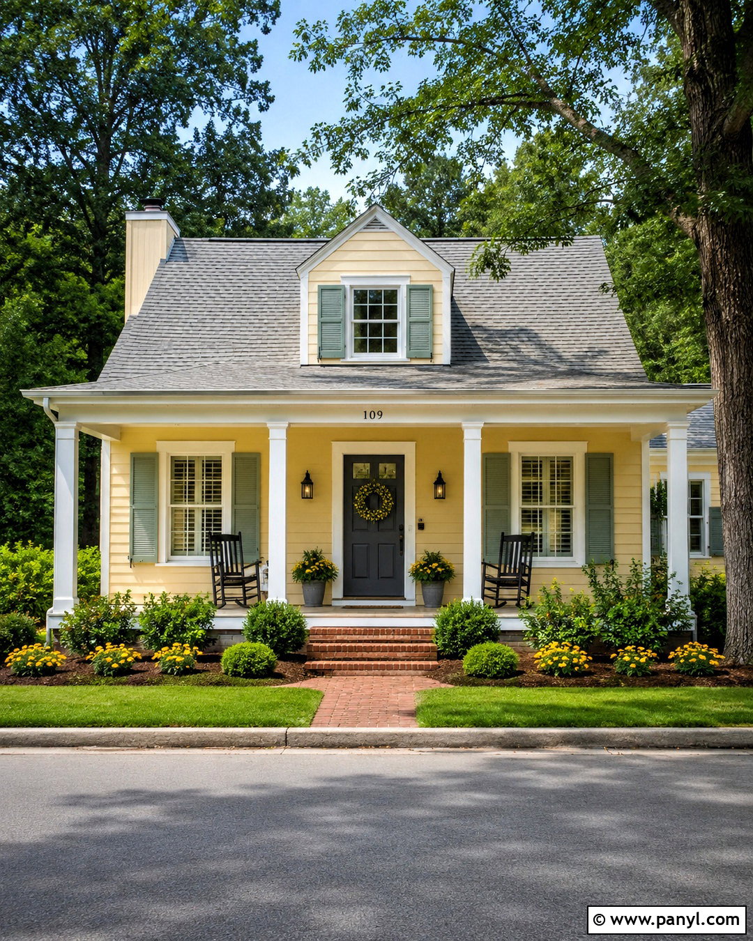 Pale Yellow And White Outer Wall - 20 outer wall colour combination ideas