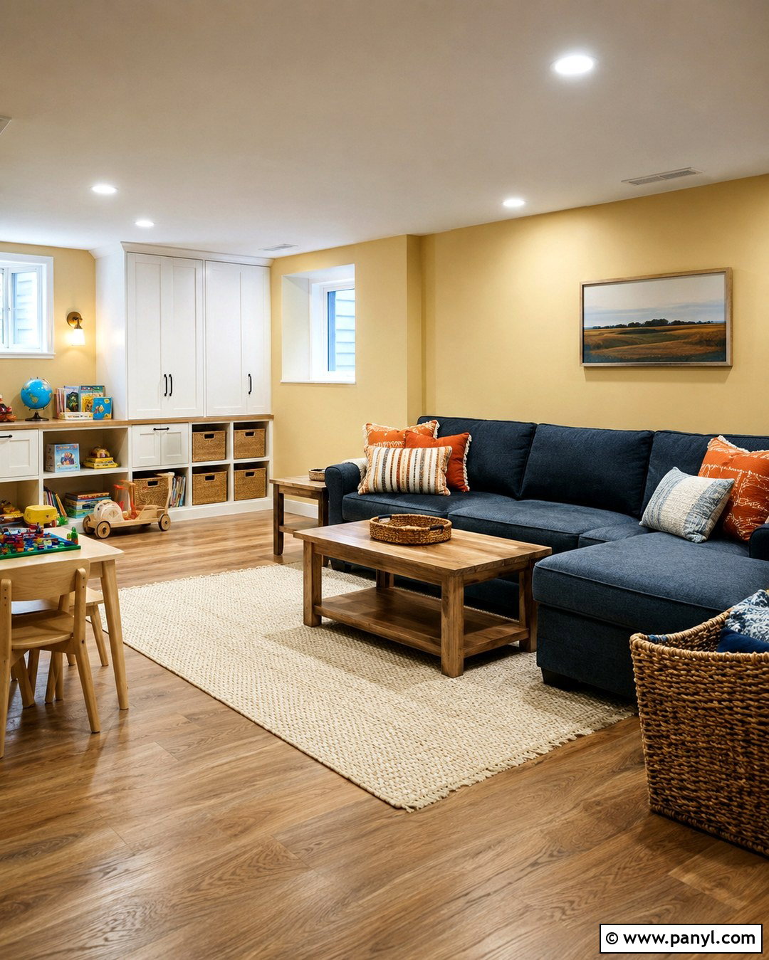 Pale Yellow Basement Wall Color - 20 Wall Color For Basement Ideas