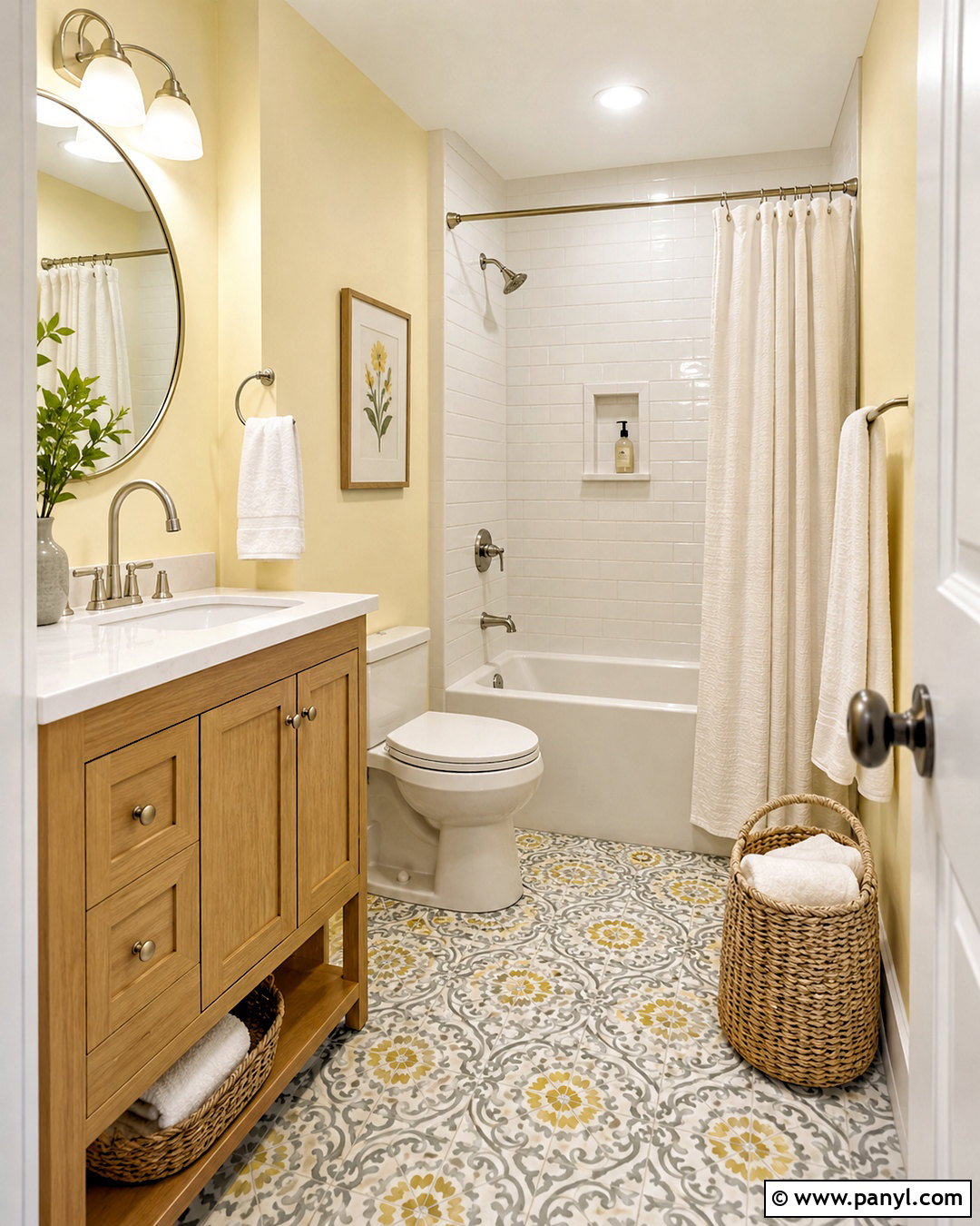 Pale Yellow Bathroom Walls - 35 yellow painted walls
