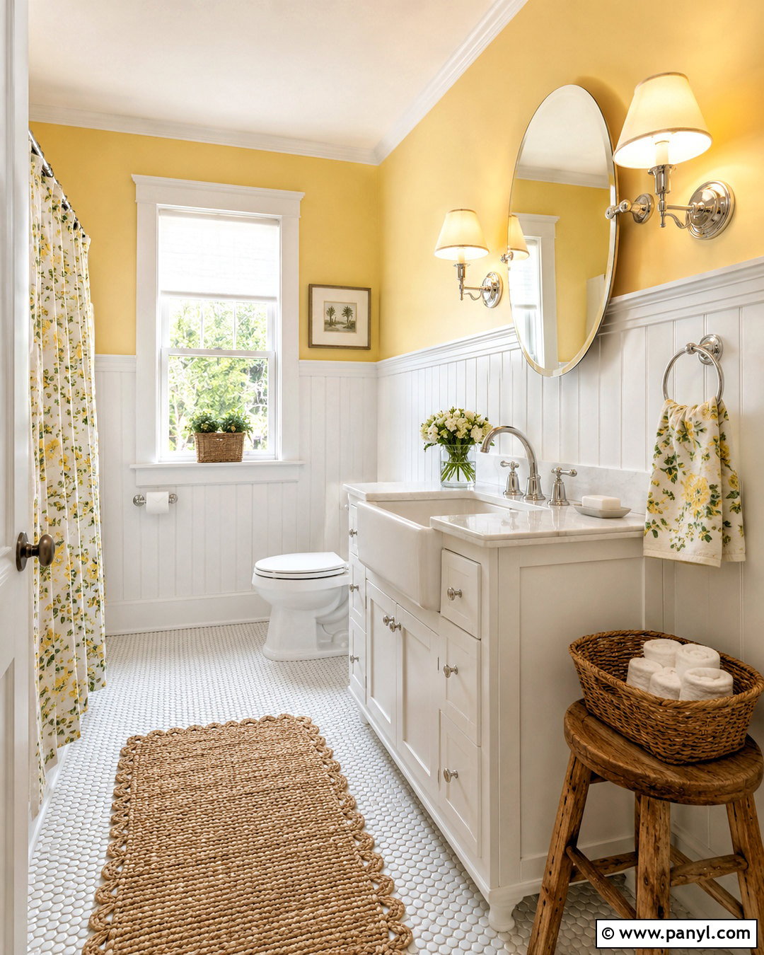 Pale Yellow Bathroom With Beadboard - 20 pale yellow bathroom ideas