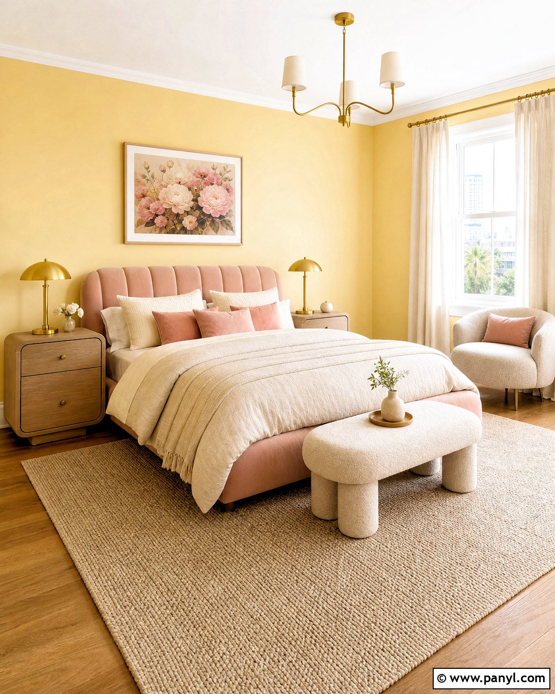 Pale Yellow Bedroom Walls With Blush Pink - 20 pale yellow bedroom walls