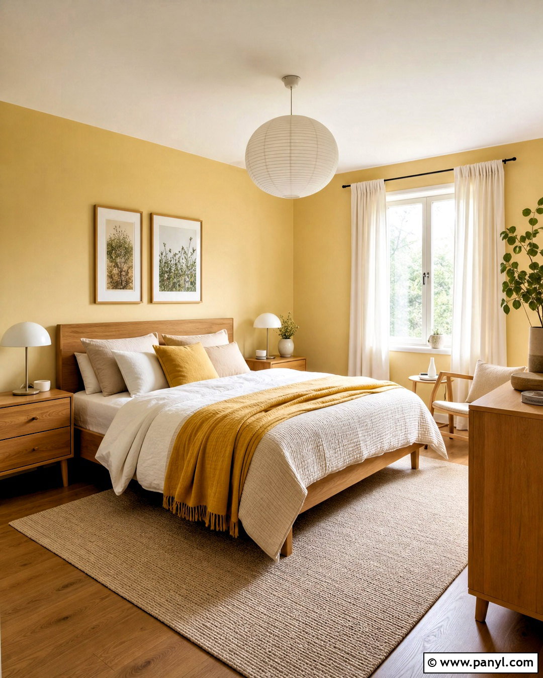 Pale Yellow Bedroom Walls With Light Wood Furniture - 20 pale yellow bedroom walls