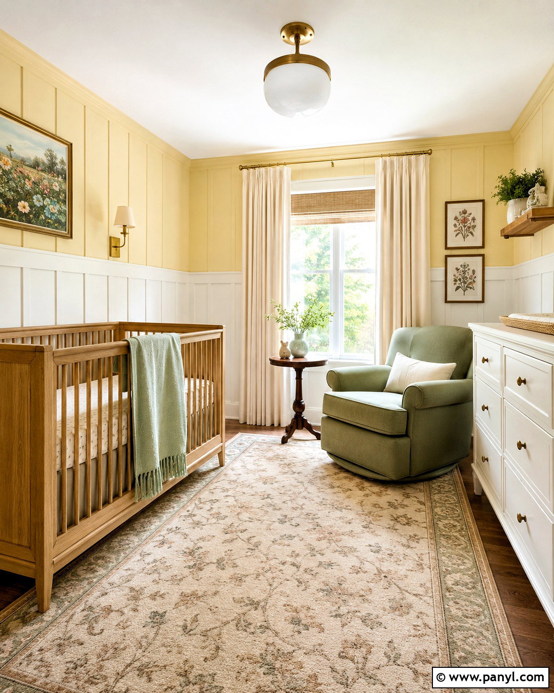 Pale Yellow Board And Batten Nursery - 20 pale yellow nursery ideas
