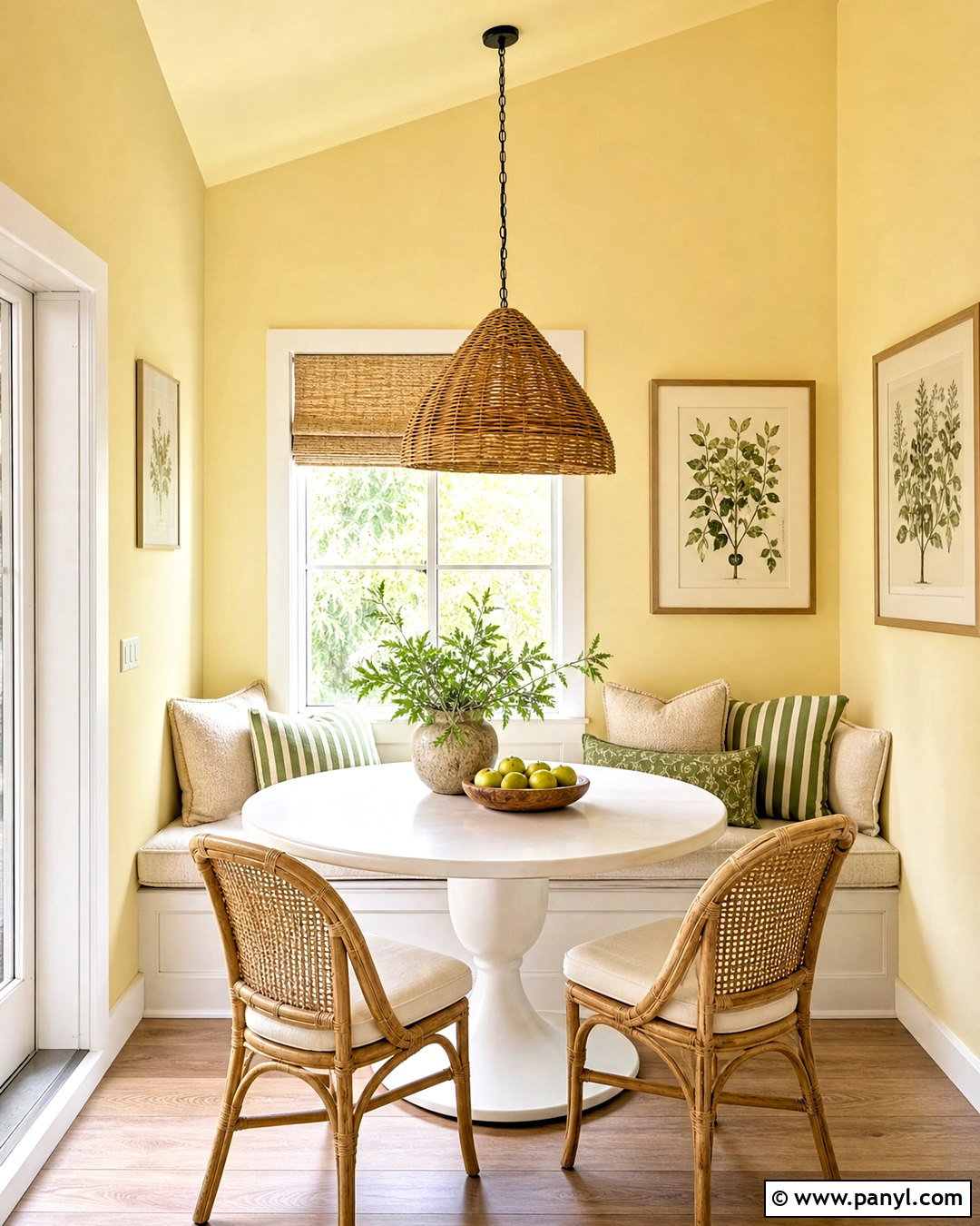 Pale Yellow Breakfast Nook Wall Paint - 20 interior wall paint ideas