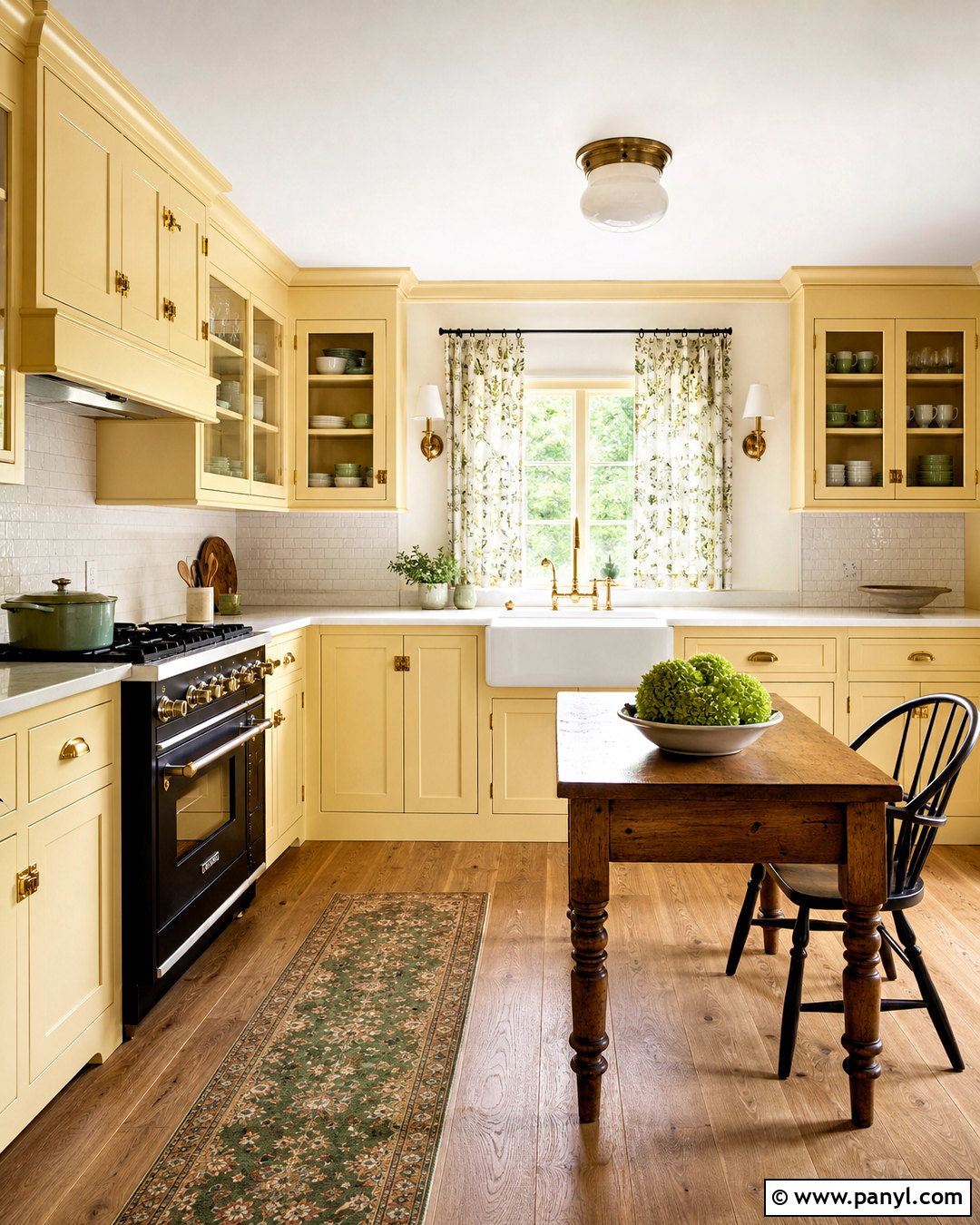 Pale Yellow Cottage Kitchen - 20 kitchen color yellow ideas