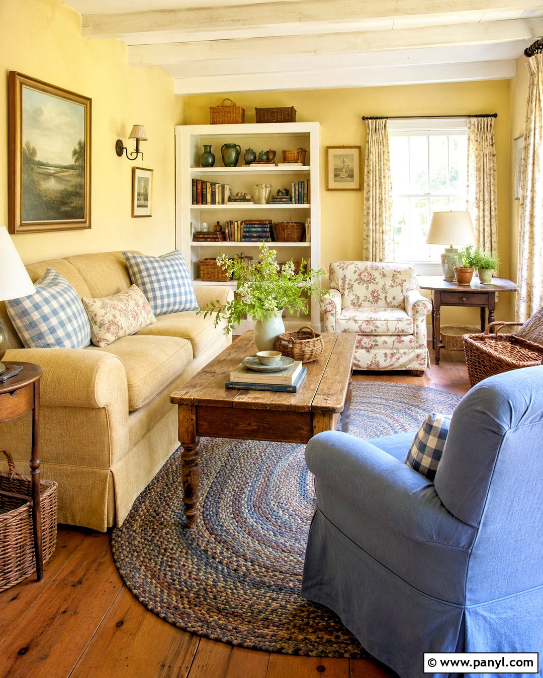 Pale Yellow Cottage Living Room - 20 pale yellow living room ideas