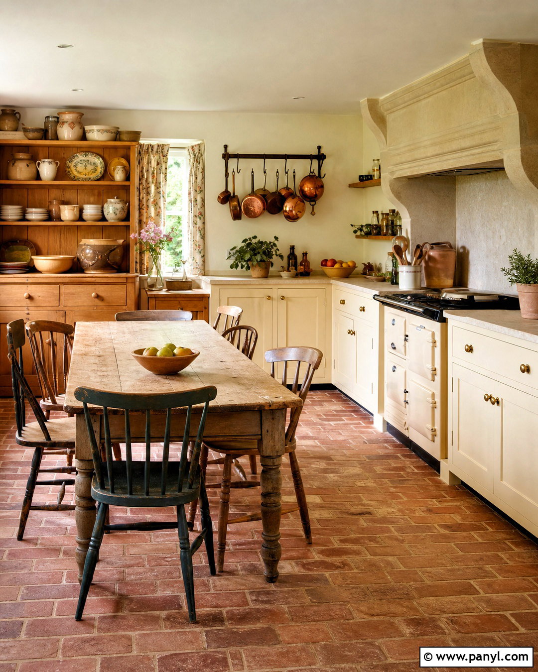 Pale Yellow English Country Kitchen - 20 yellow country kitchens