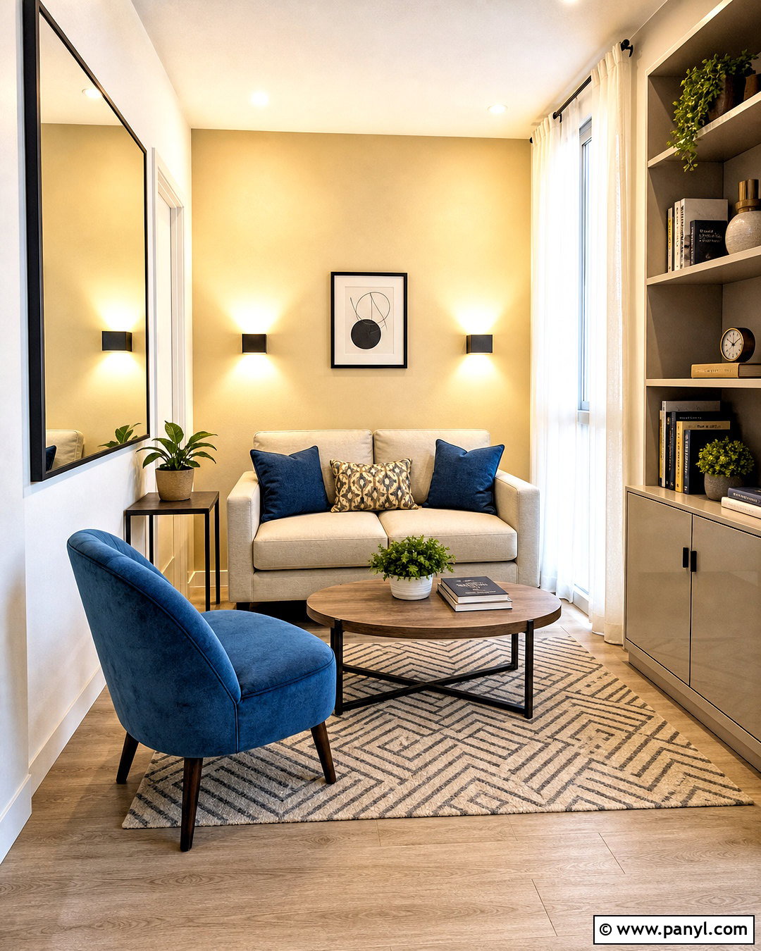 Pale Yellow Feature Wall For Small Living Room - 20 yellow feature wall living room ideas