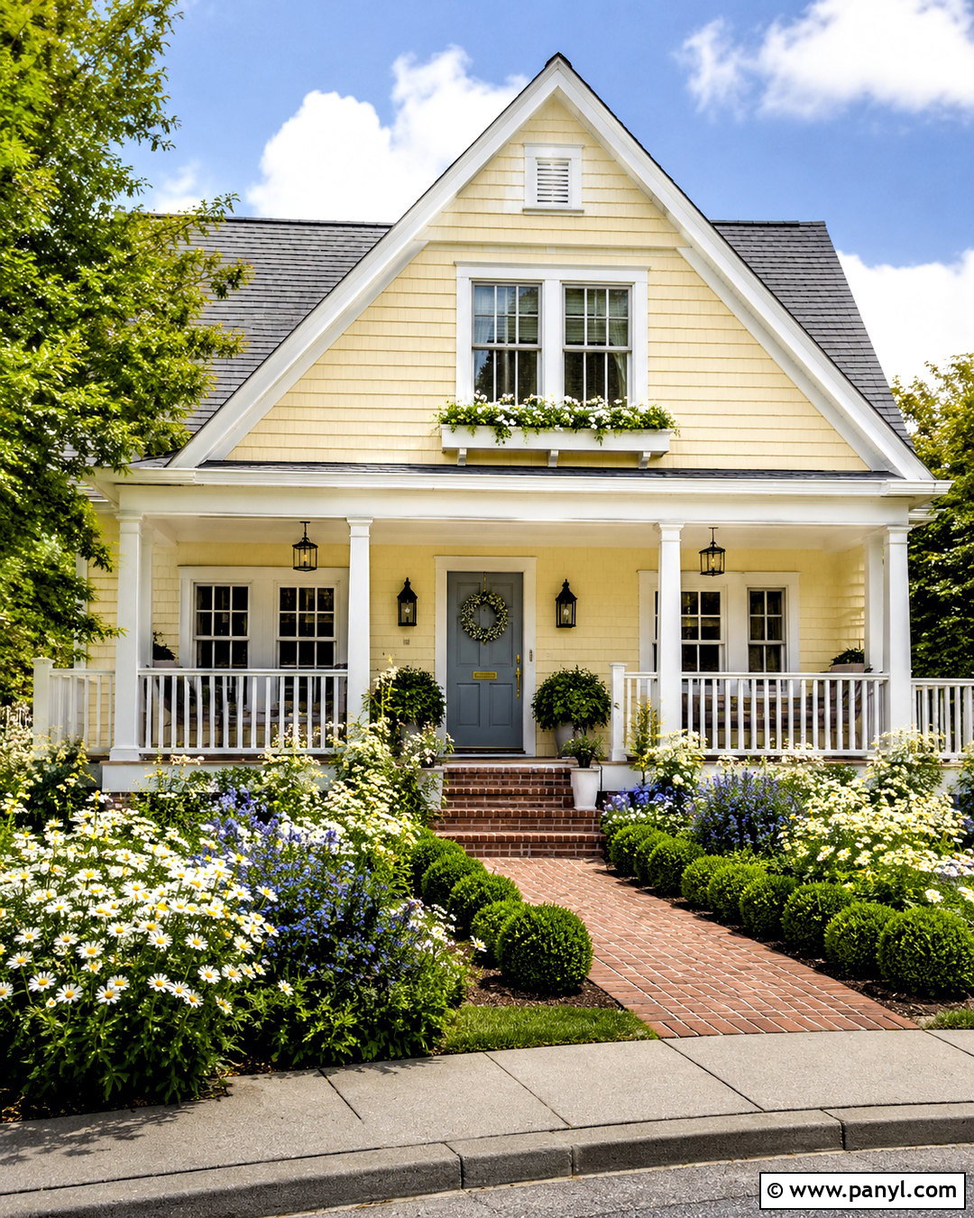 Pale Yellow House Exterior - 20 outdoor colours for houses
