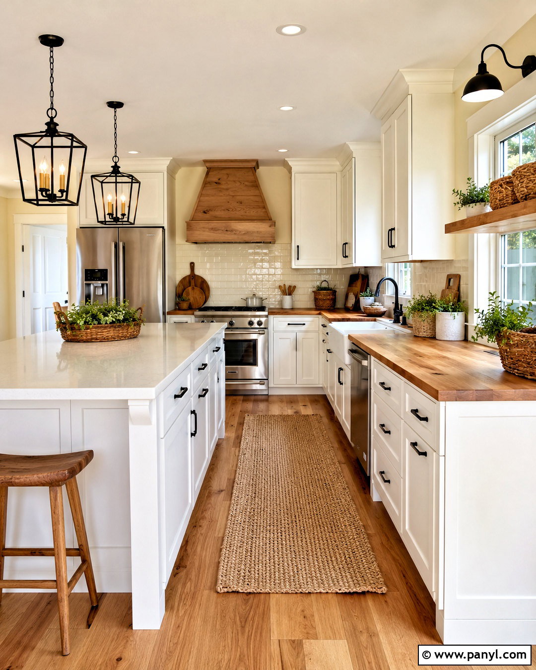Pale Yellow Kitchen Walls In A Farmhouse Kitchen - 20 pale yellow kitchen walls