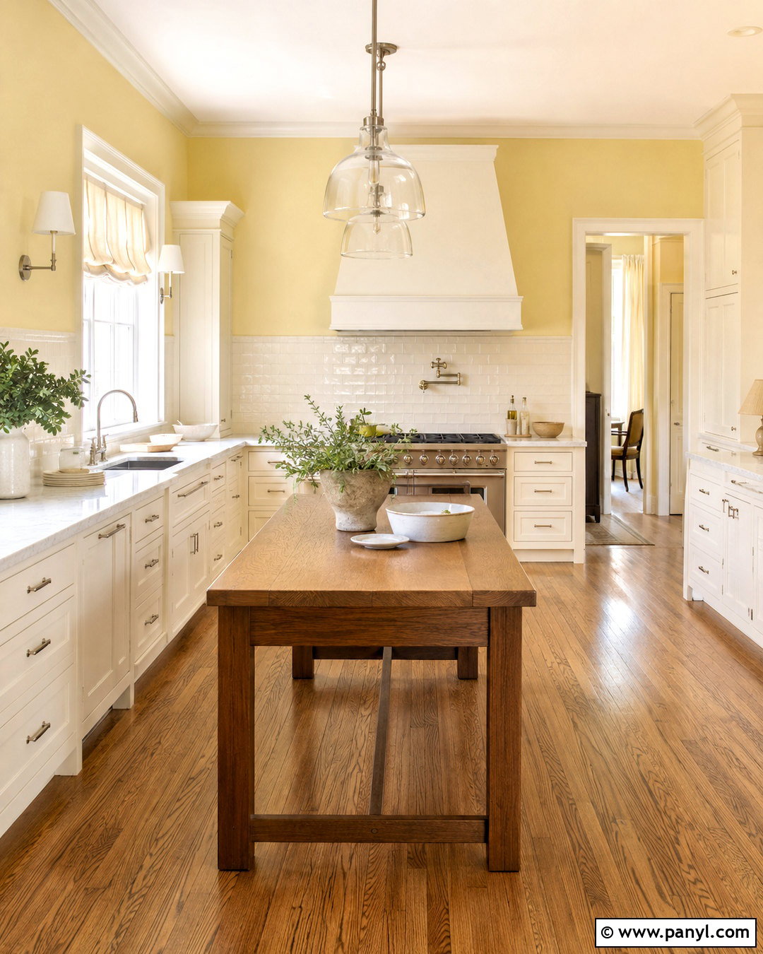 Pale Yellow Kitchen Walls With Marble Countertops - 20 pale yellow kitchen walls