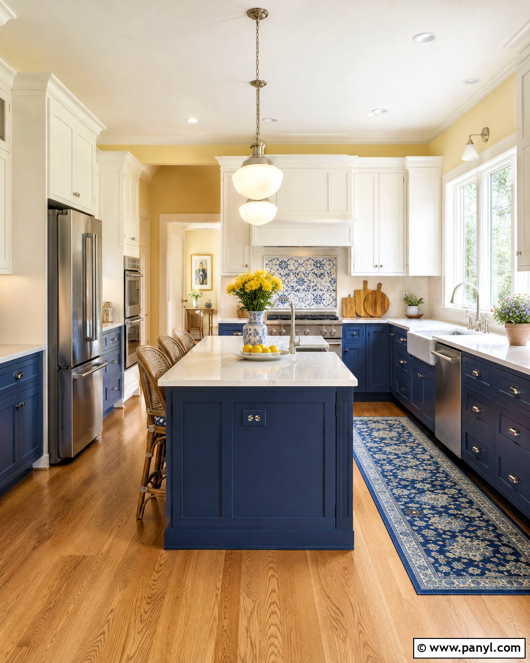 Pale Yellow Kitchen Walls With Two Tone Cabinets - 20 pale yellow kitchen walls