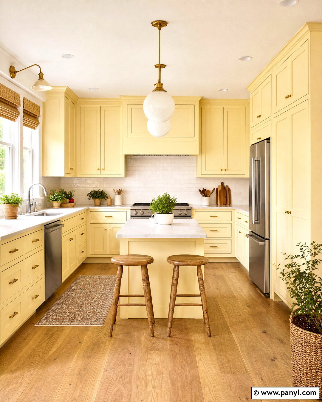 Pale Yellow Kitchen - 20 yellow room ideas