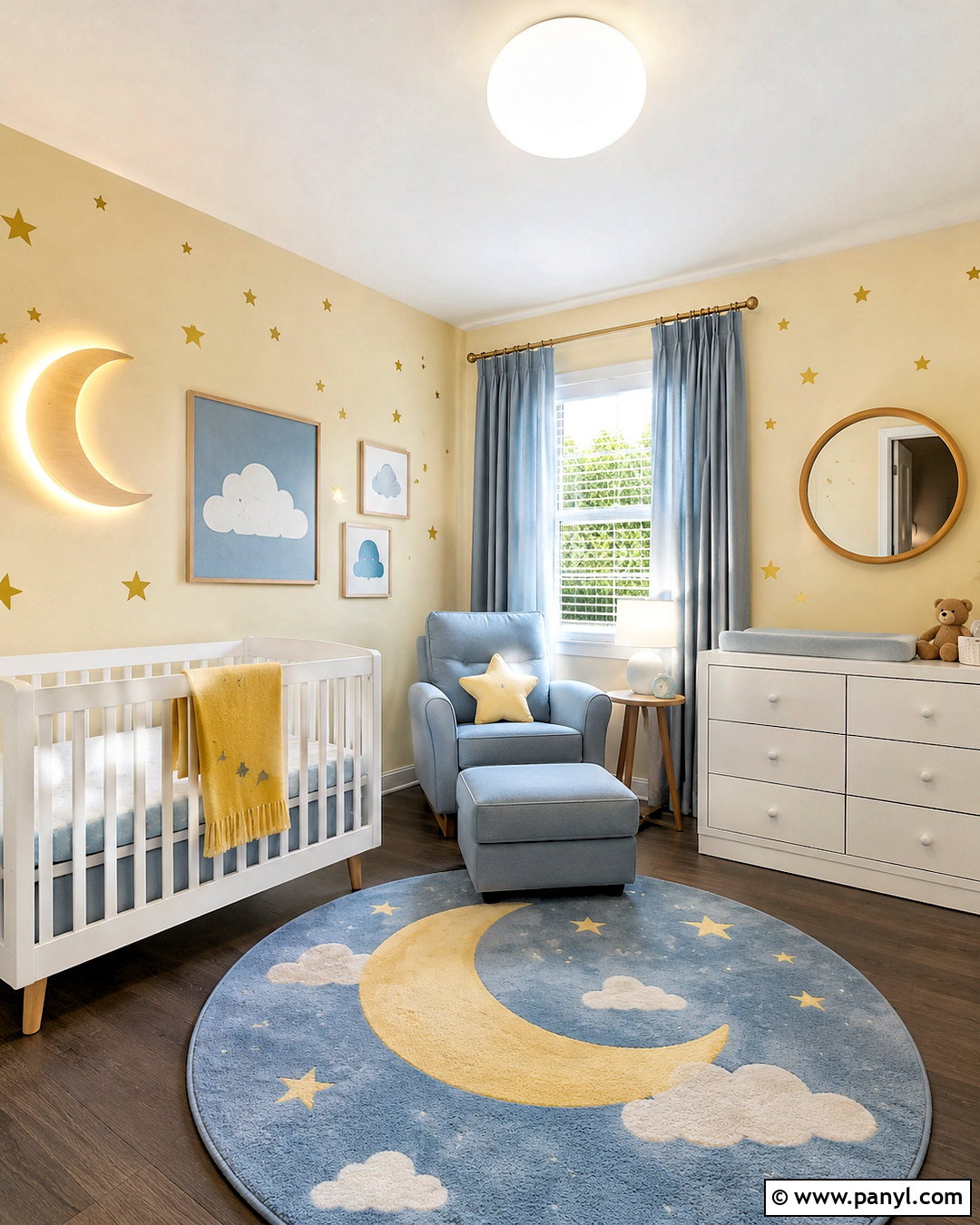 Pale Yellow Moon And Stars Nursery - 20 pale yellow nursery ideas