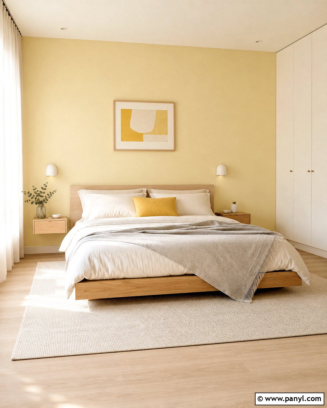 Pale Yellow Scandinavian Bedroom - 20 pale yellow bedrooms
