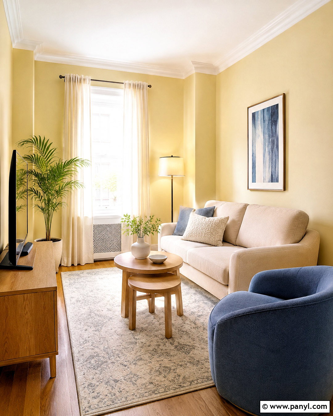 Pale Yellow Small Living Room - 20 pale yellow living room ideas
