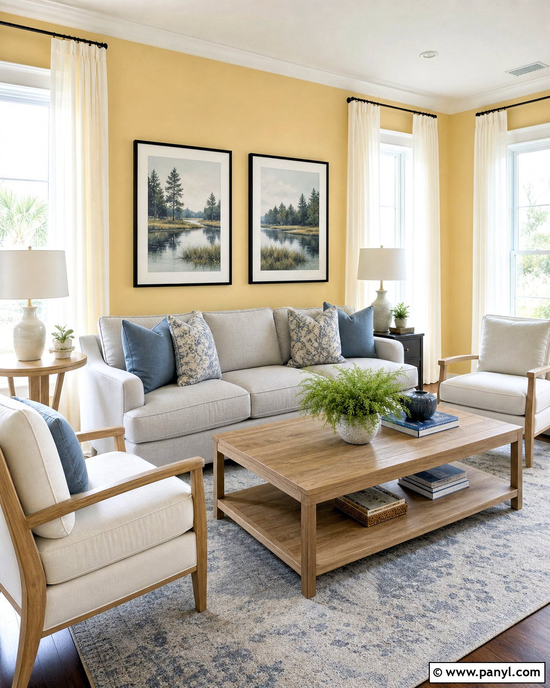 Pale Yellow Wall Living Room - 20 yellow wall living room ideas