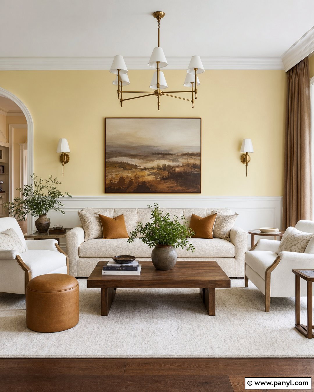 Pale Yellow Walls With Cream Furniture - 35 Pale Yellow Walls