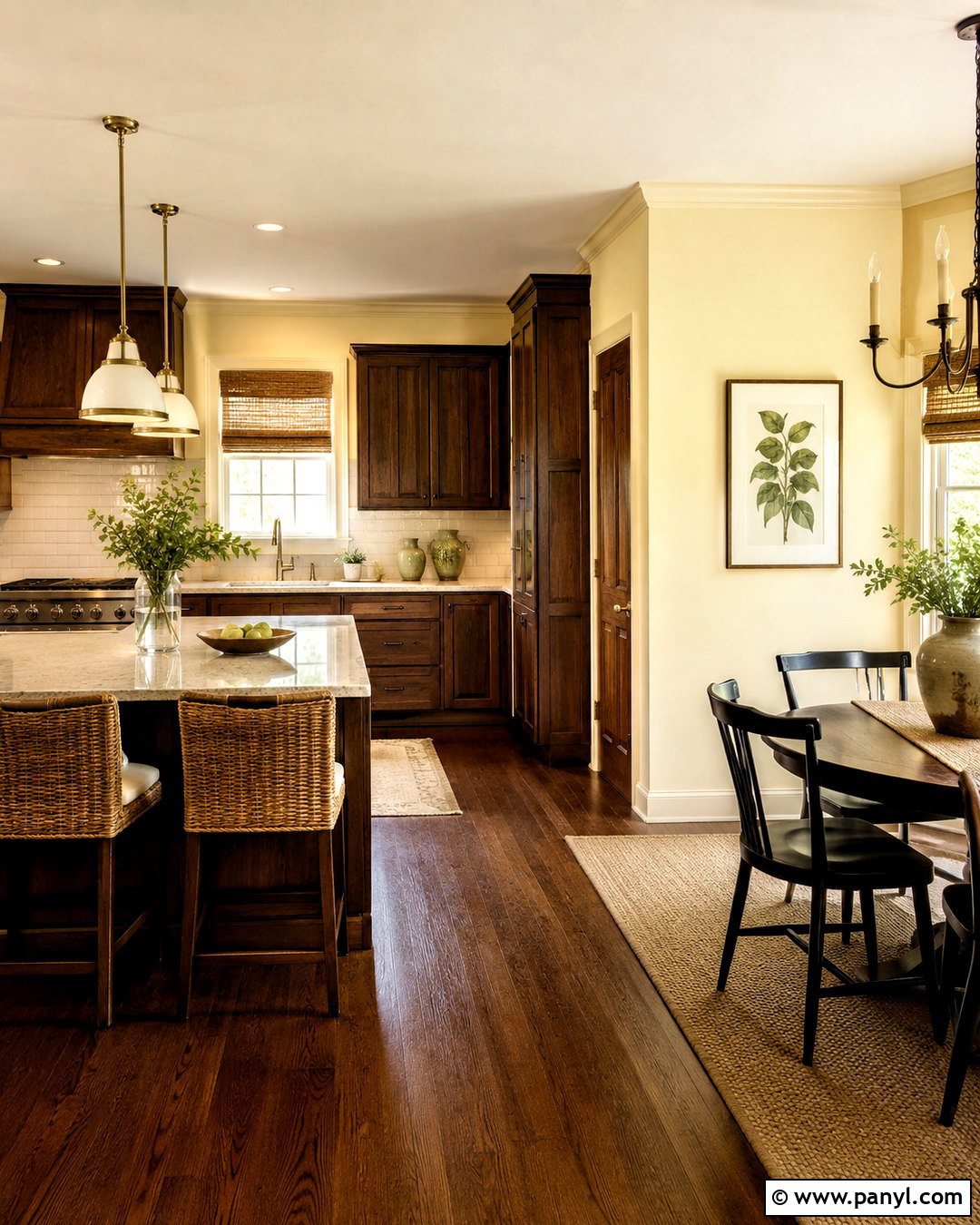 Pale Yellow Walls With Dark Wood - 20 Wall Colors To Match Dark Wood Ideas