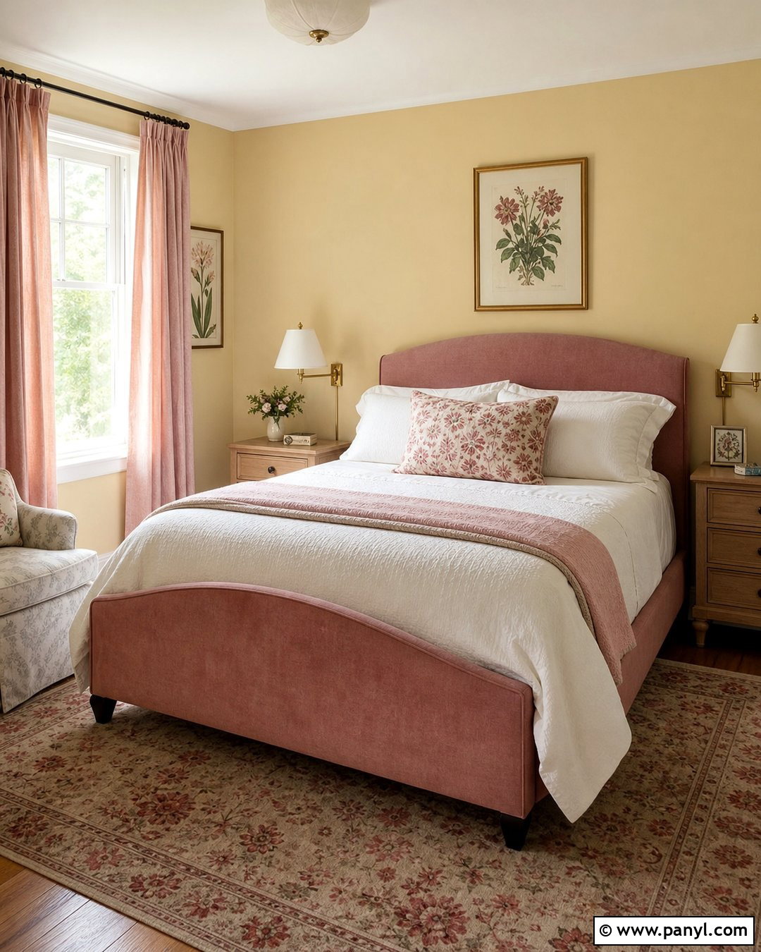 Pale Yellow Walls With Dusty Pink - 35 Pale Yellow Walls