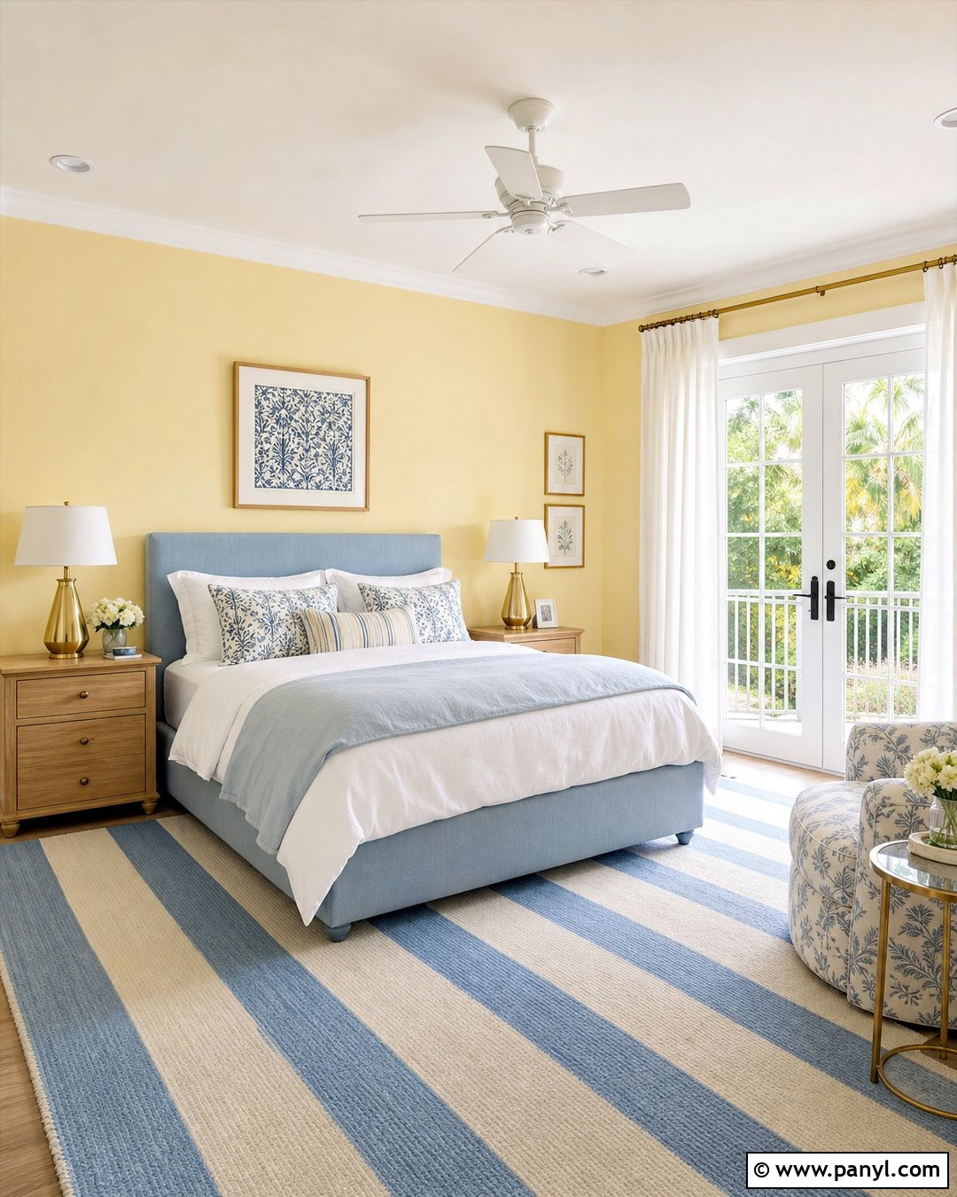 Pale Yellow Walls With Light Blue - 35 Pale Yellow Walls