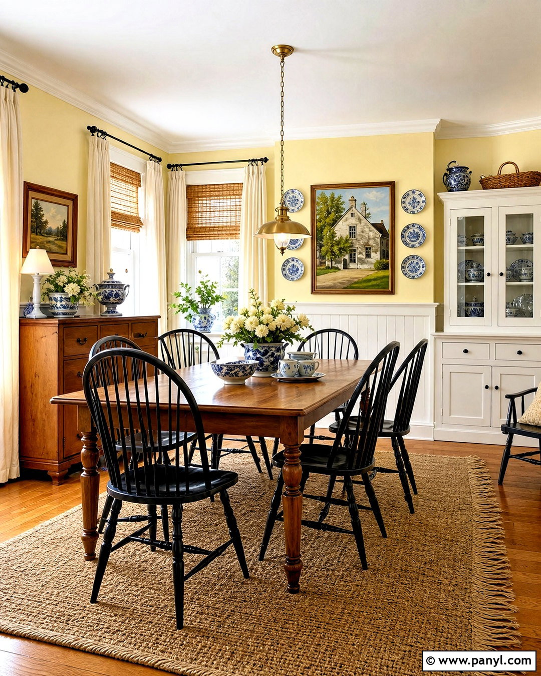 Pale Yellow Walls With White Trim - 20 traditional wall painting ideas