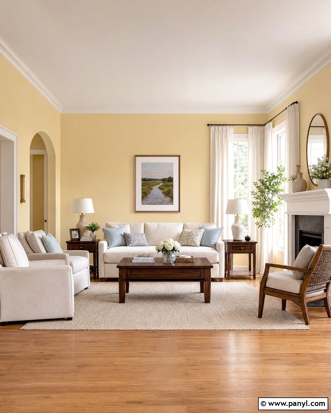 Pale Yellow Walls With White Trim - 35 Pale Yellow Walls