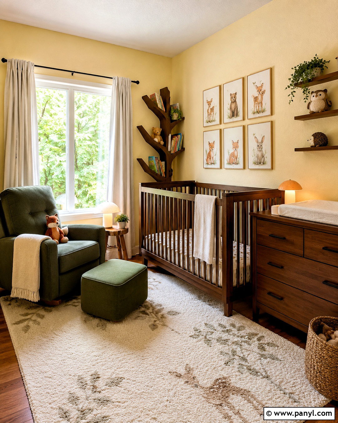 Pale Yellow Woodland Nursery - 20 pale yellow nursery ideas