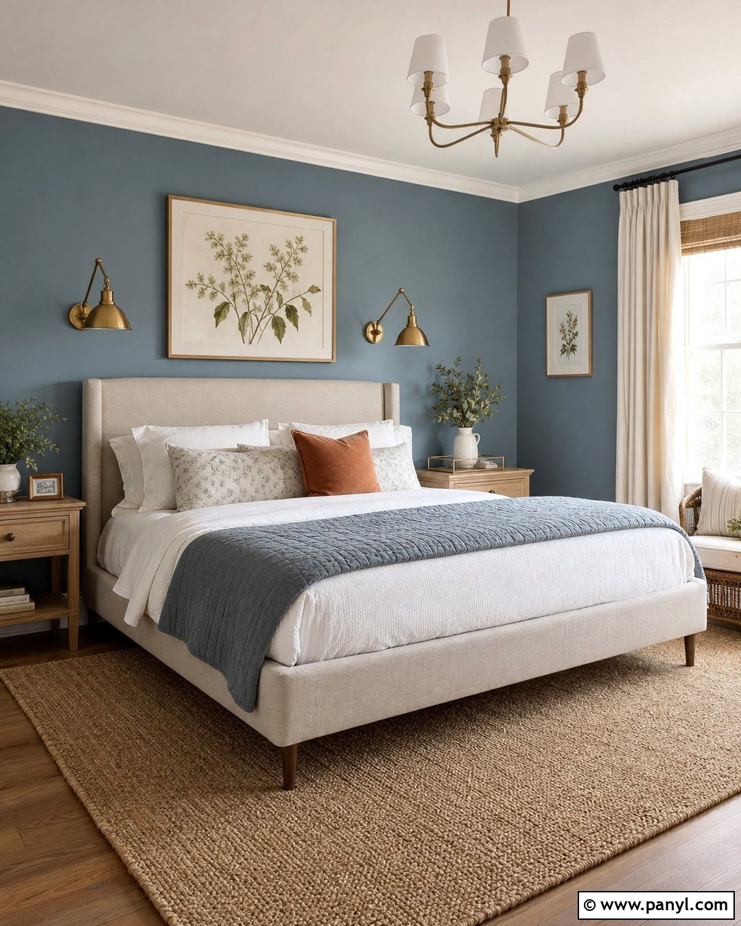 Palladian Blue Bedroom Walls - 20 Palladian Blue Walls