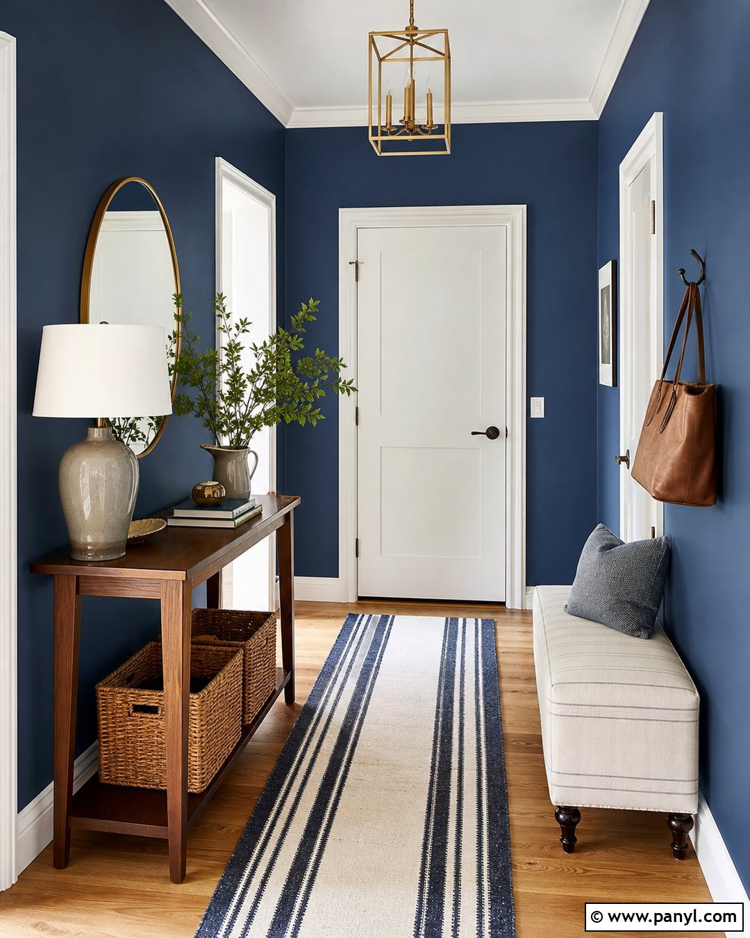Palladian Blue Entryway Walls - 20 Palladian Blue Walls