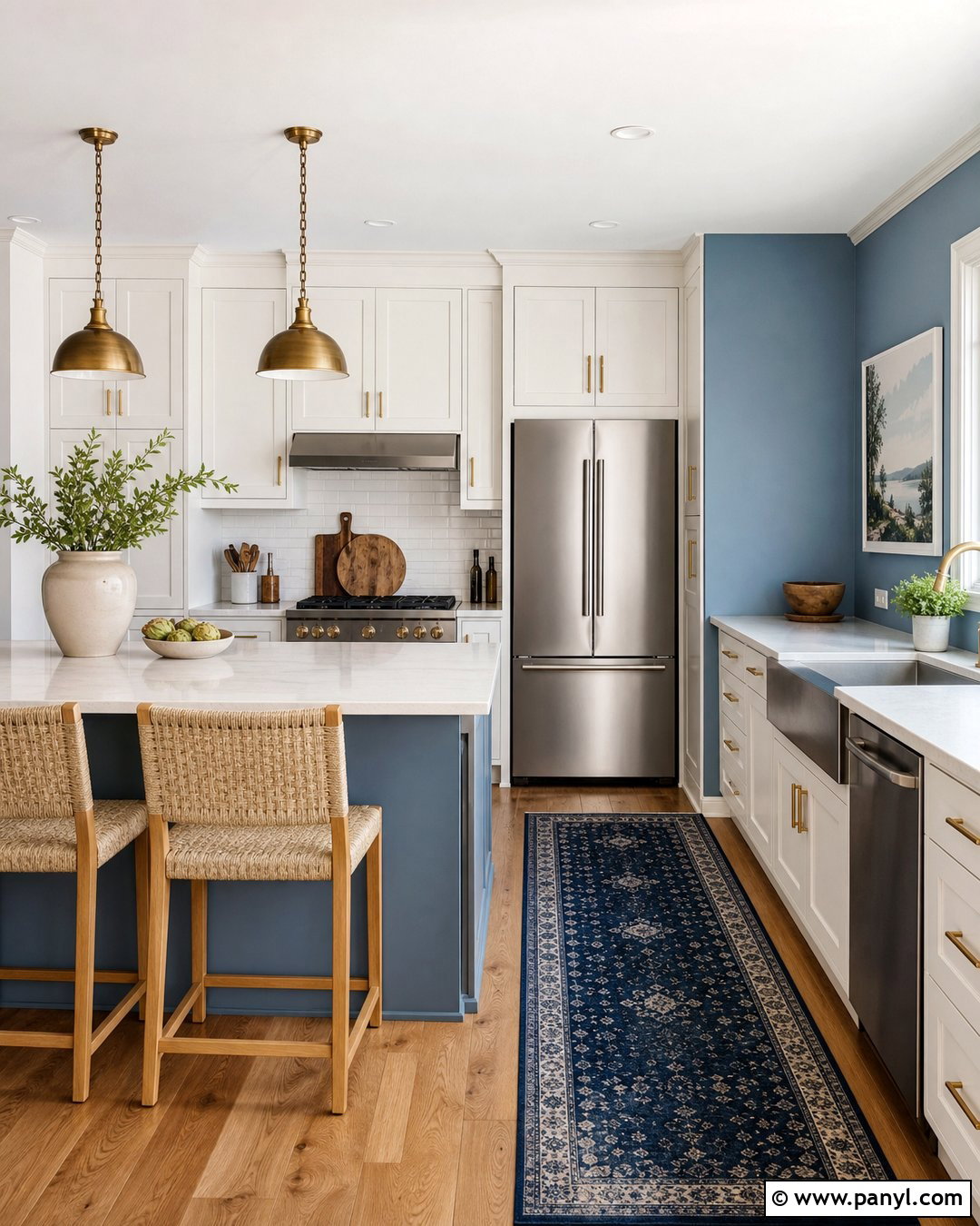 Palladian Blue Kitchen Walls - 20 Palladian Blue Walls