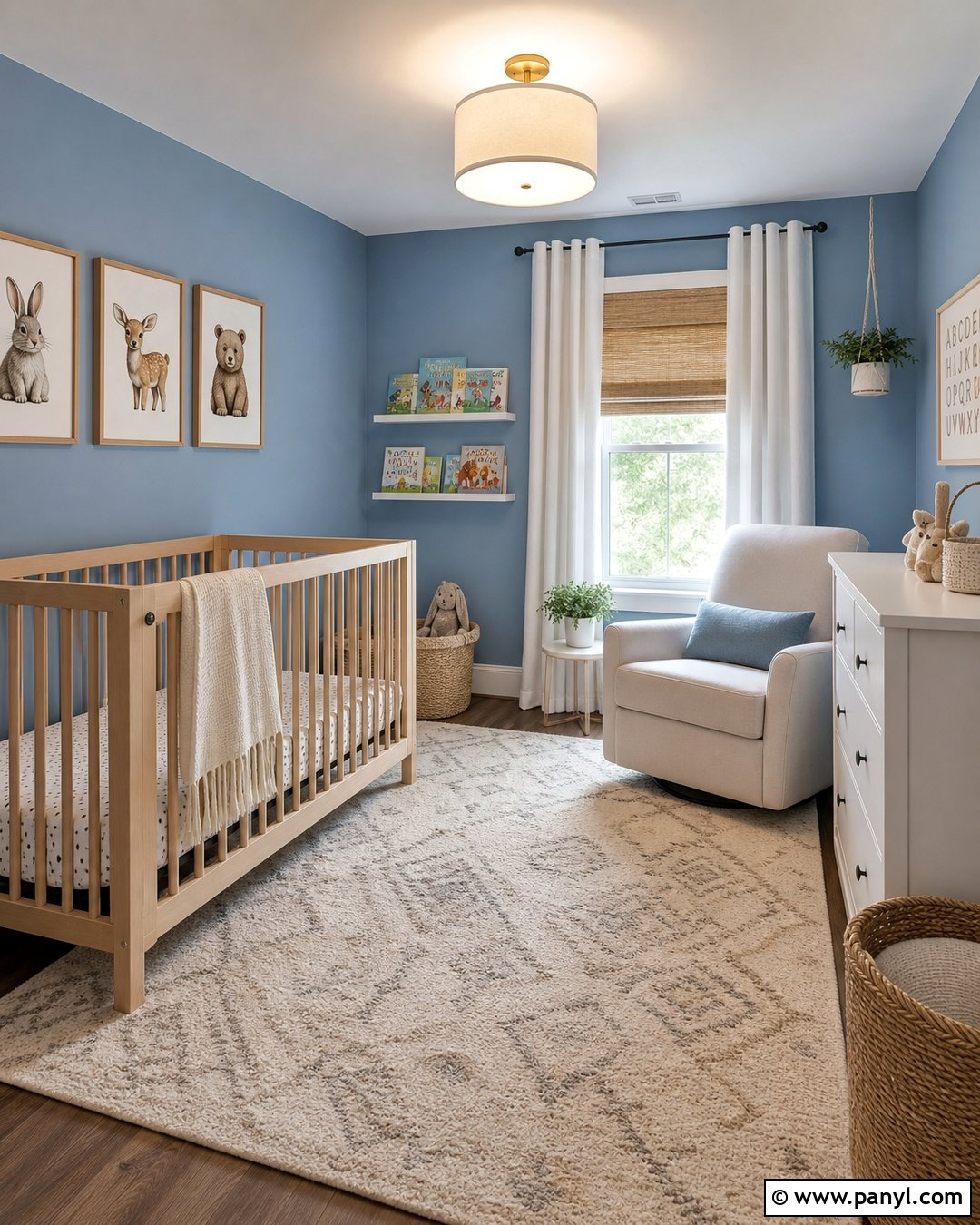 Palladian Blue Nursery Walls - 20 Palladian Blue Walls