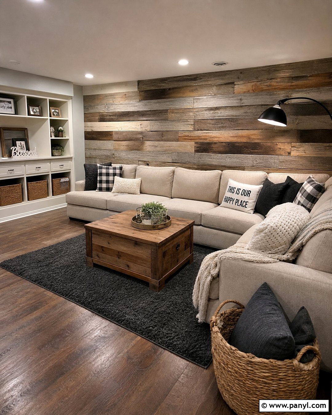 Pallet Wood Rustic Accent Wall - 30 Rustic Accent Wall Ideas