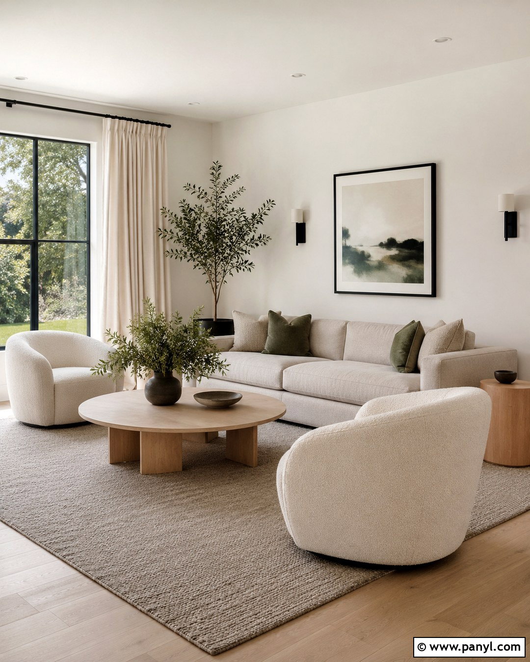 Pantone Cloud Dancer Living Room - 20 Pantone Wall Colors