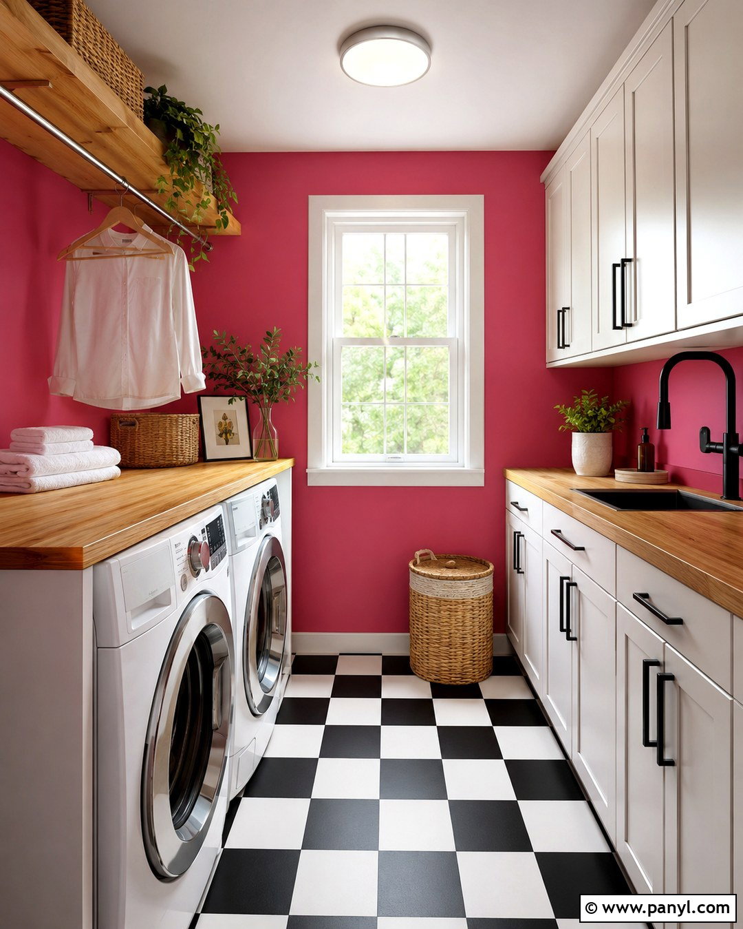 Pantone Honeysuckle Laundry Room - 20 Pantone Wall Colors