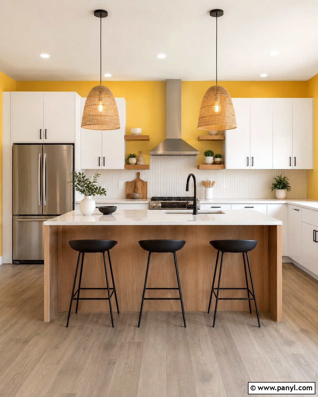 Pantone Illuminating Kitchen - 20 Pantone Wall Colors