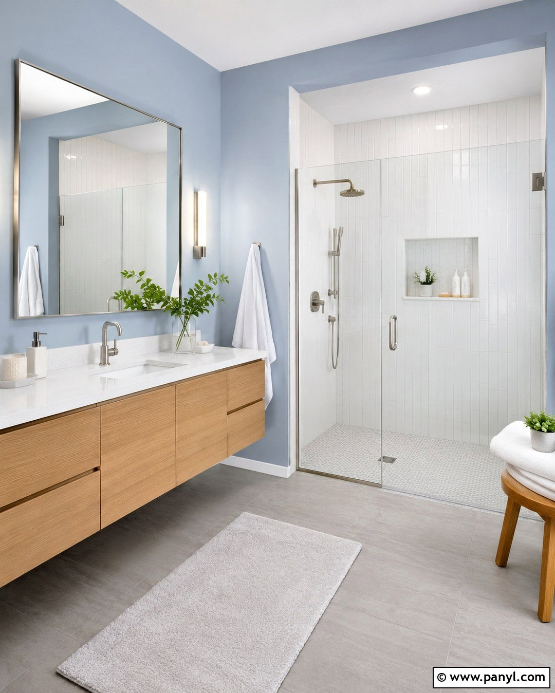 Pantone Serenity Bathroom - 20 Pantone Wall Colors