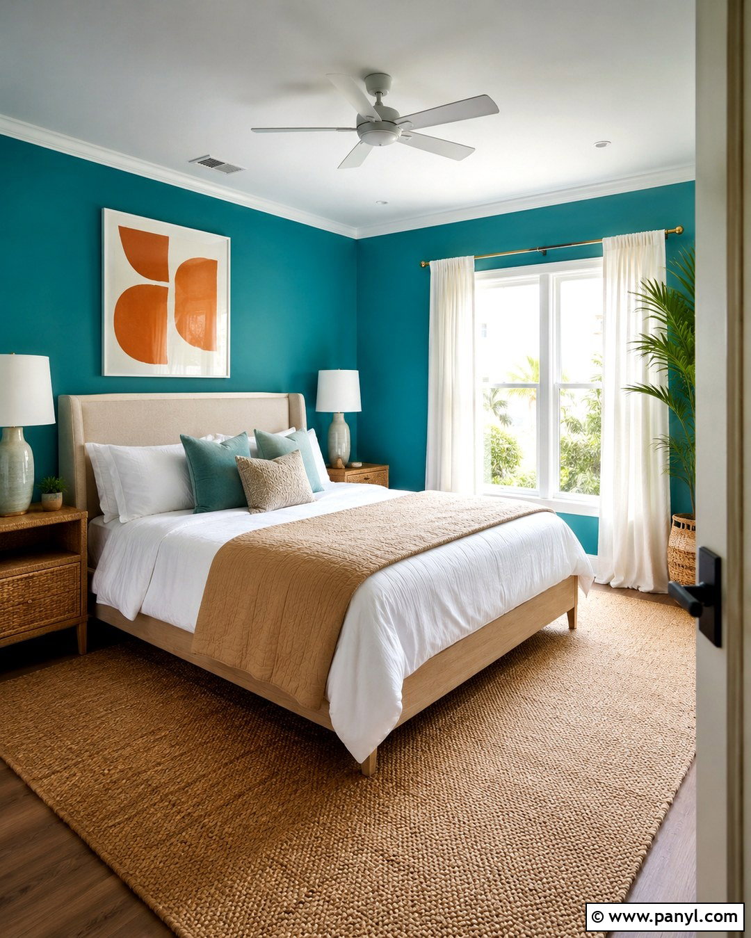 Pantone Turquoise Bedroom - 20 Pantone Wall Colors