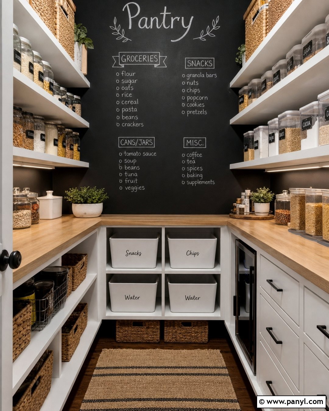 Pantry Chalkboard Wall - 20 Chalkboard Painted Wall Ideas