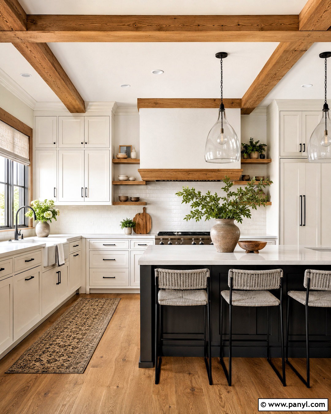 Paper White Modern Farmhouse Kitchen - 20 paper white benjamin moore ideas