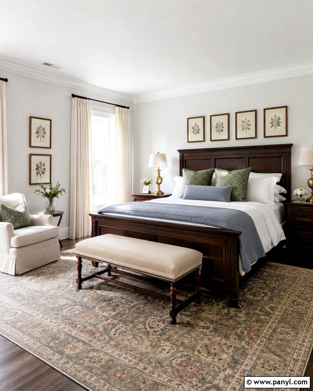 Paper White Traditional Bedroom - 20 paper white benjamin moore ideas