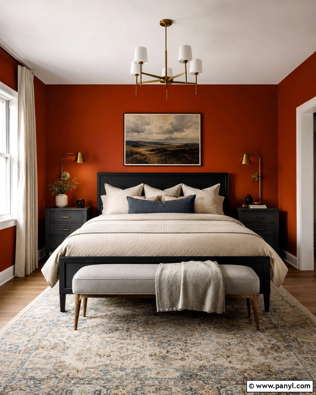 20 Red Orange Accent Wall Ideas for a Warm, Energetic Home