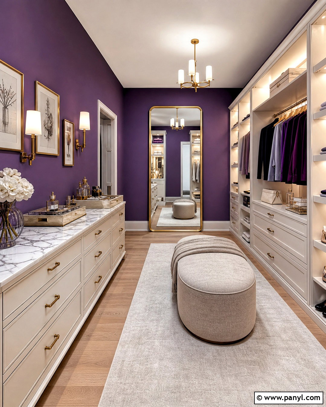 Passionate Purple Dressing Room - 20 royal purple paint colors