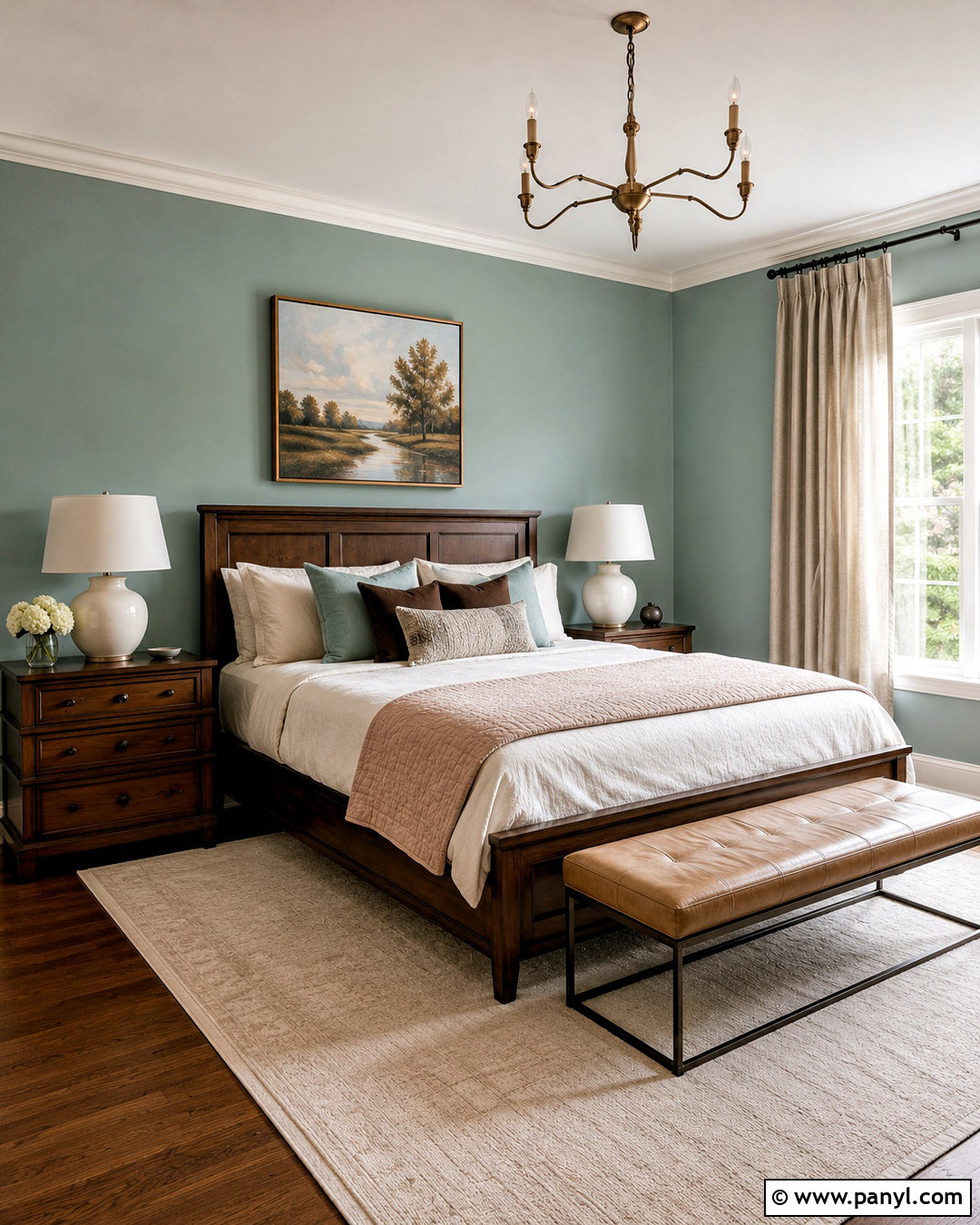 Pastel Bedroom With Dark Wood - 20 pastel color bedroom ideas