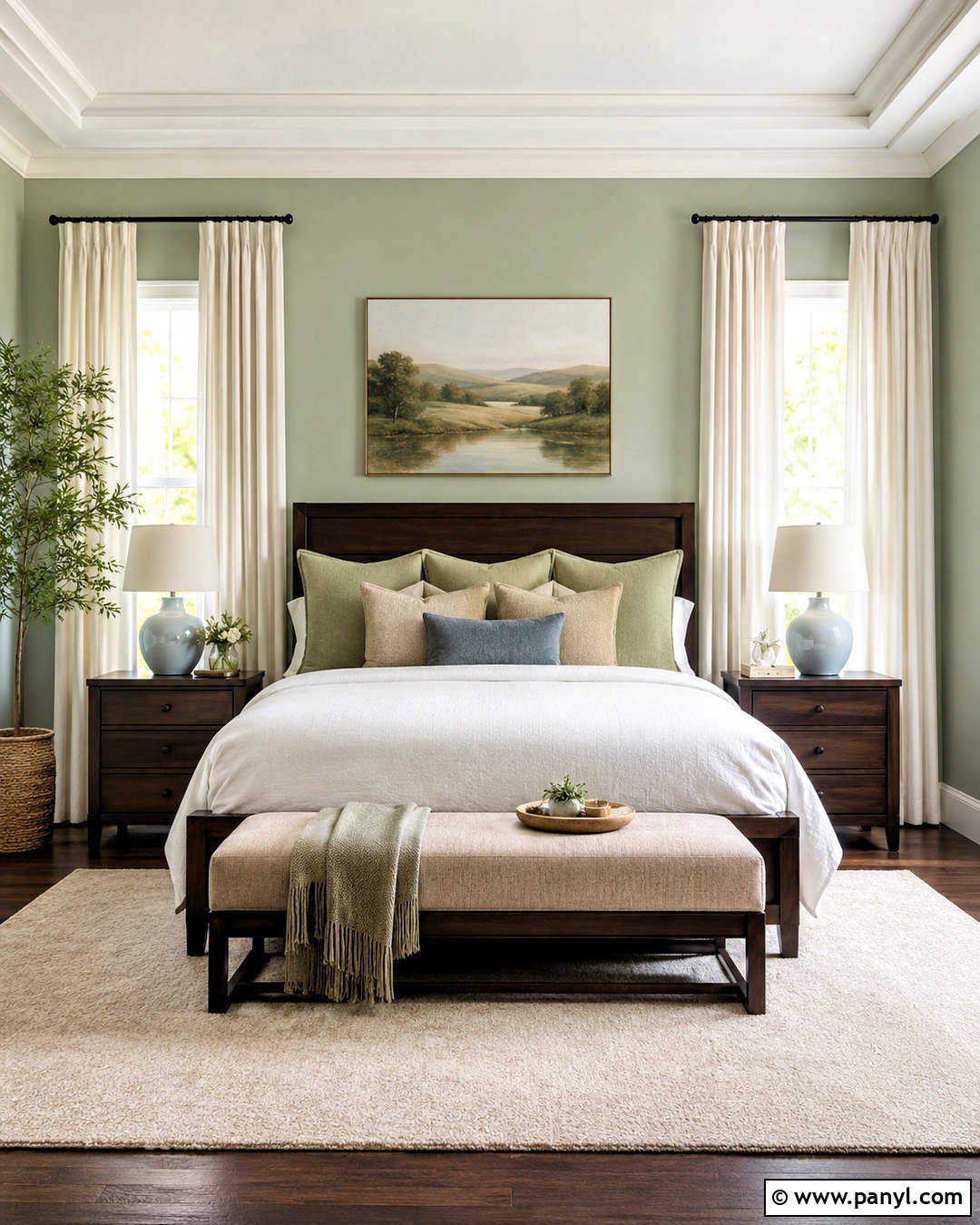 Pastel Bedroom With Dark Wood - 20 modern pastel bedroom ideas