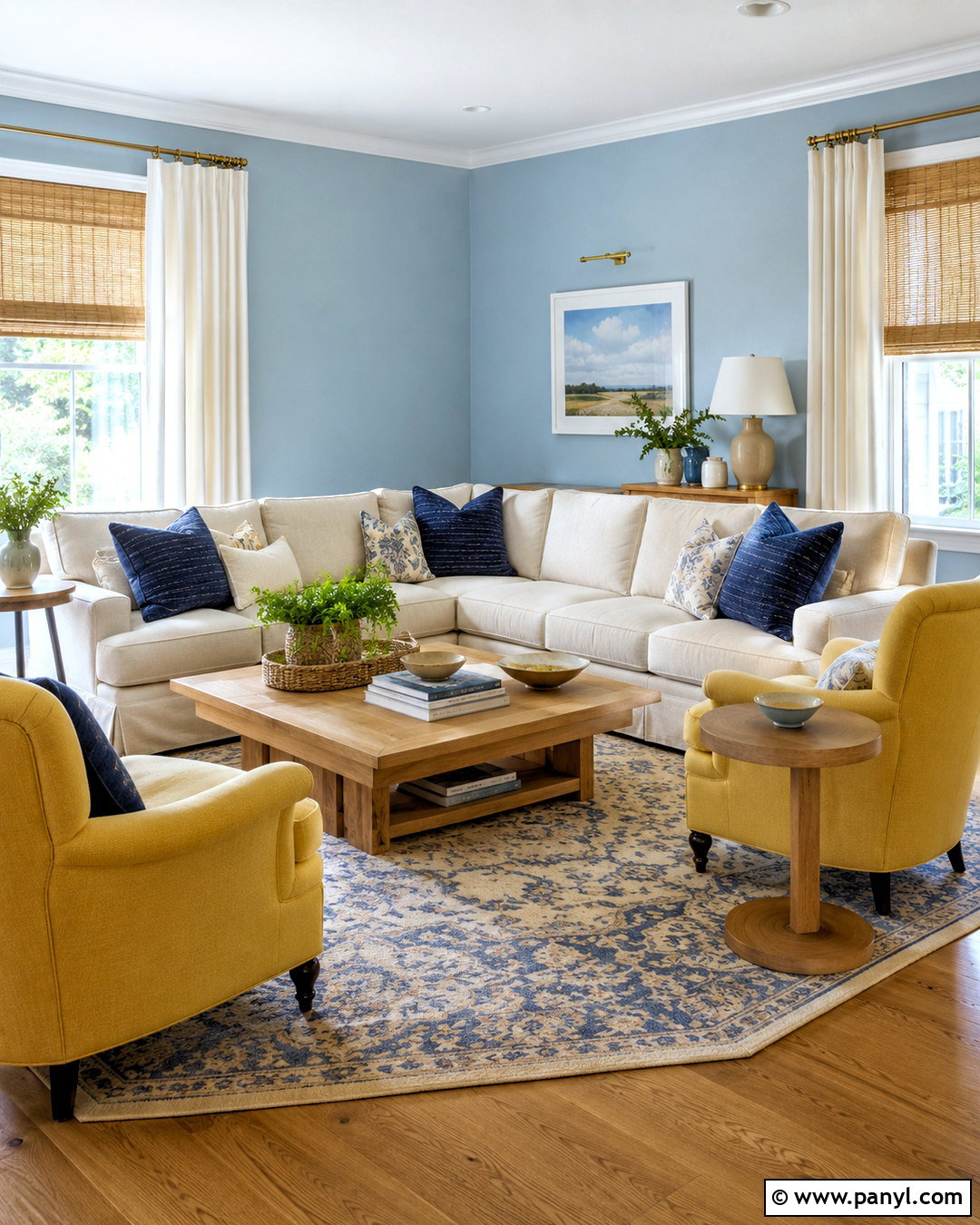 Pastel Blue And Yellow Living Room - 20 pastel colors living room ideas