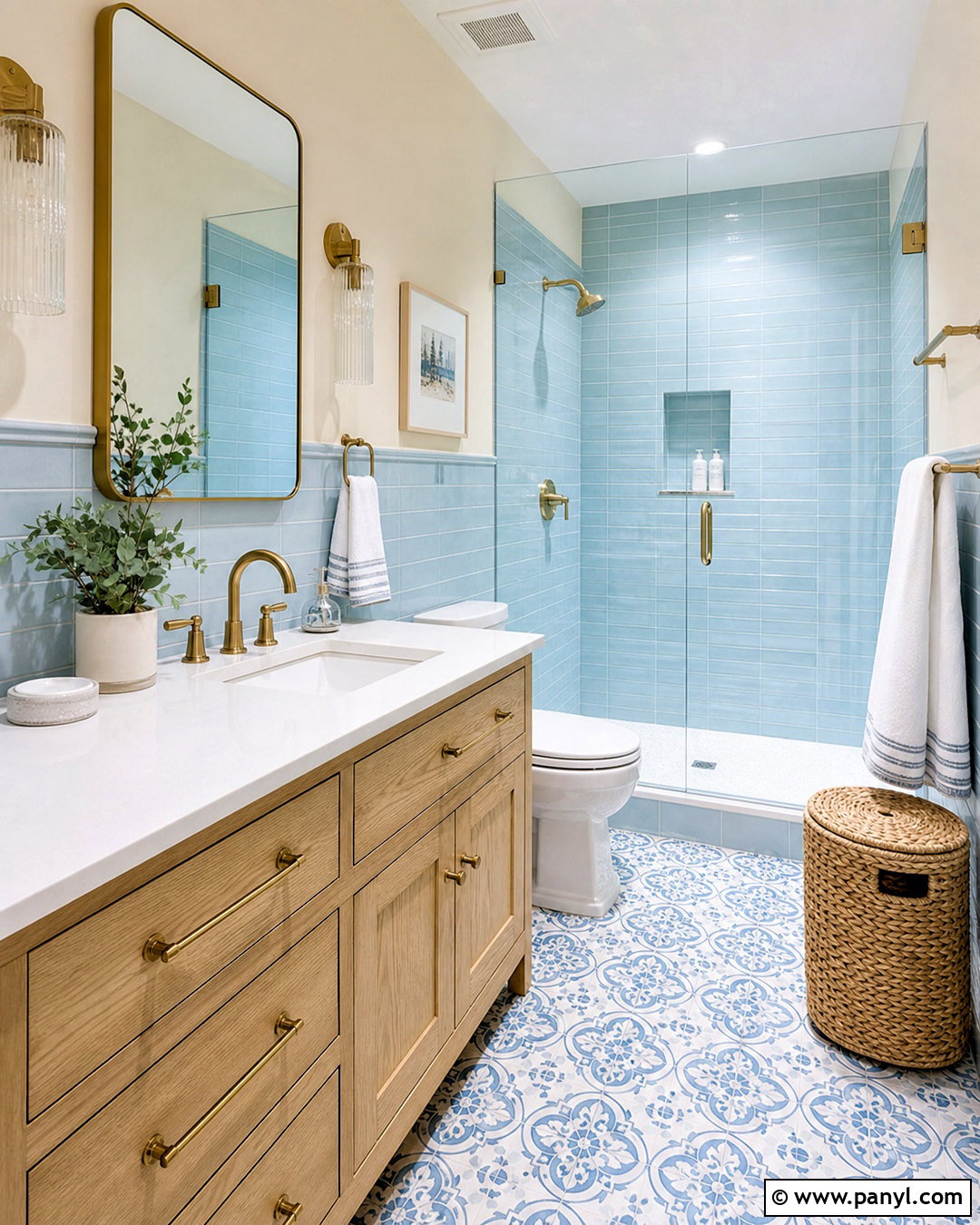 Pastel Blue Bathroom - 20 pastel color interior design ideas